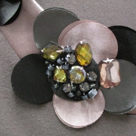 Boden Jeweled Neckline Viscose Dress - Picture 4 of 6